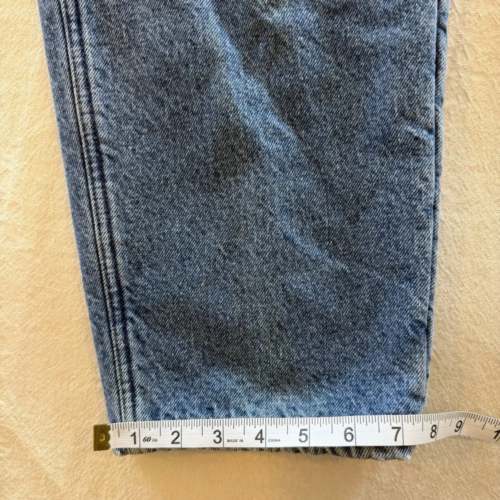Eddie Bauer USA Made Red Fleece Lined Tapered Jeans Mens 34x29 Denim Relaxed